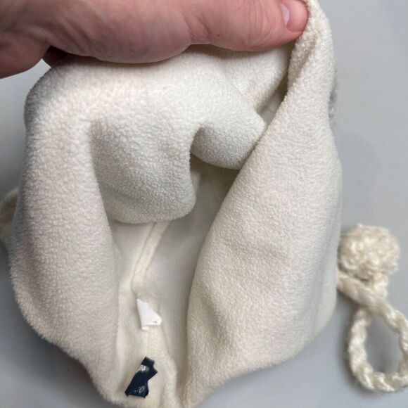 American Eagle Trapper Ear Hat – Cream with Gray, Tan & Black Stripes – Winter - - Picture 7 of 9